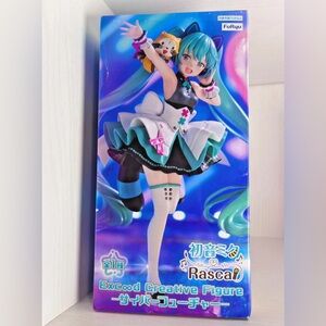 Hatsune Miku x Rascal Figure FuRyu Exceed Creative Cyber Future Brand New Boxed